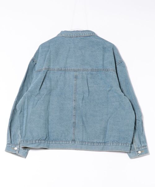 MASHIRO（マシロ）の「【MASHIRO】ビッグシルエットデニムジャケット（デニムジャケット・レディース・ブラック/ブルー・FREE）」の18枚目の写真