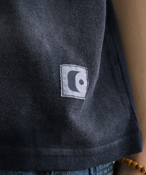 EPNK（イーピーエヌケー）の「【EPNK】Asymmetry henry neck tee / アシンメトリーヘンリーネックtee（Tシャツ/カットソー・メンズ・ブラウン/ブラック・SMALL/MEDIUM/LARGE）」の18枚目の写真