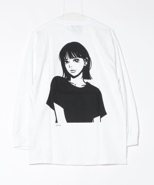 WBSB(ダブルビーエスビー)の「WBSB/ダブルビーエスビー×Hime/ヒメ WBSB girl L/S TEE Tシャツ ロンT メンズ 秋物 秋服 2026年秋冬(Tシャツ/カットソー・メンズ・ホワイト・XL/L/M)」の6枚目の写真