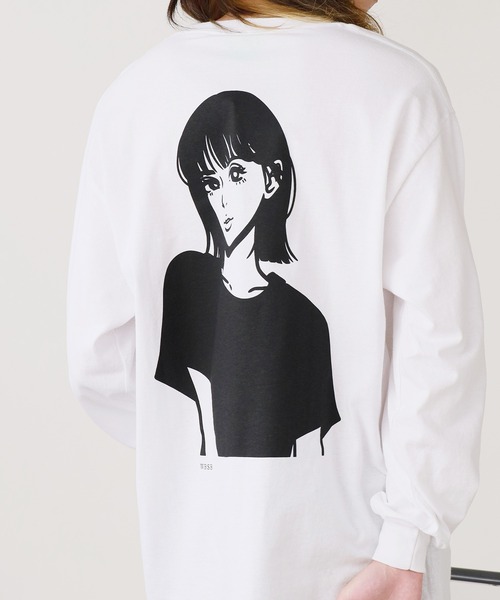 WBSB(ダブルビーエスビー)の「WBSB/ダブルビーエスビー×Hime/ヒメ WBSB girl L/S TEE Tシャツ ロンT メンズ 秋物 秋服 2026年秋冬(Tシャツ/カットソー・メンズ・ホワイト・XL/L/M)」の7枚目の写真