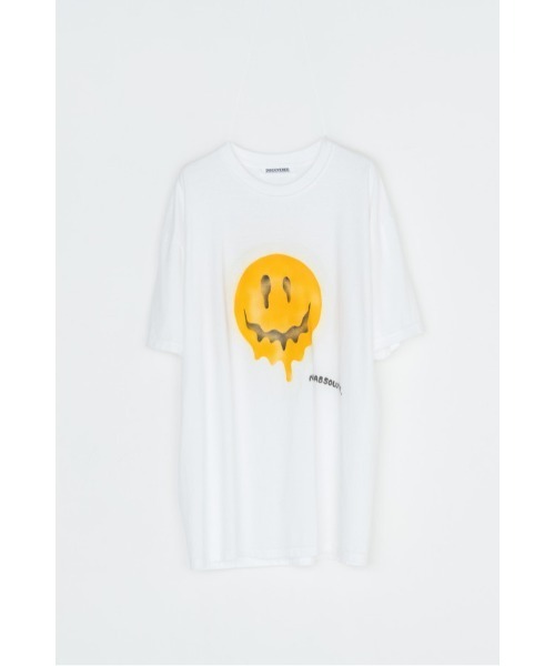DISCOVERED(ディスカバード)の「SMILE S/S TEE(Tシャツ/カットソー・メンズ・ブラック/ホワイト/グリーン・SMALL/LARGE)」の1枚目の写真