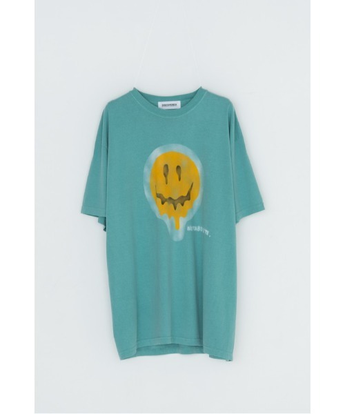 DISCOVERED(ディスカバード)の「SMILE S/S TEE(Tシャツ/カットソー・メンズ・ブラック/ホワイト/グリーン・SMALL/LARGE)」の4枚目の写真