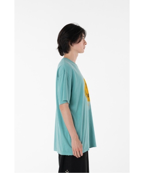 DISCOVERED(ディスカバード)の「SMILE S/S TEE(Tシャツ/カットソー・メンズ・ブラック/ホワイト/グリーン・SMALL/LARGE)」の12枚目の写真