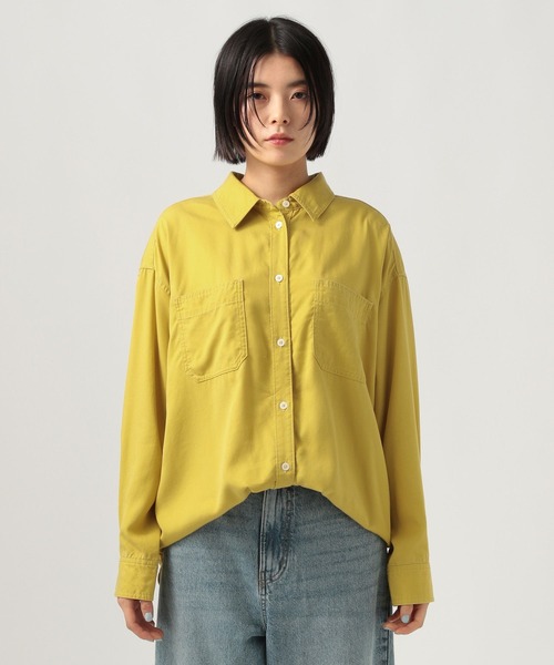 BAYFLOW（ベイフロー）の「2WAYスタンダートシャツ（シャツ/ブラウス・レディース・ブルー/チャコール/イエロー/ブラウン・FREE）」の17枚目の写真