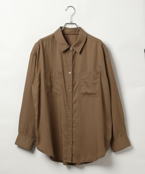 BAYFLOW（ベイフロー）の「2WAYスタンダートシャツ（シャツ/ブラウス・レディース・ブルー/チャコール/イエロー/ブラウン・FREE）」の19枚目の写真