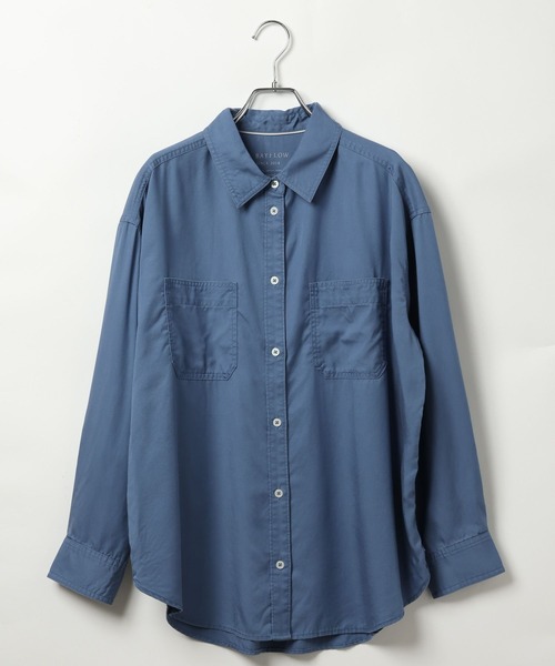 BAYFLOW（ベイフロー）の「2WAYスタンダートシャツ（シャツ/ブラウス・レディース・ブルー/チャコール/イエロー/ブラウン・FREE）」の21枚目の写真