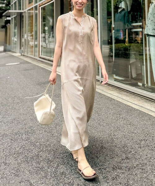 ☆超美品☆MaxMara ストライプ ノースリーブシャツワンピース Max Mara - ☆う様専用☆MaxMara ストライプ ノースリーブシャツ