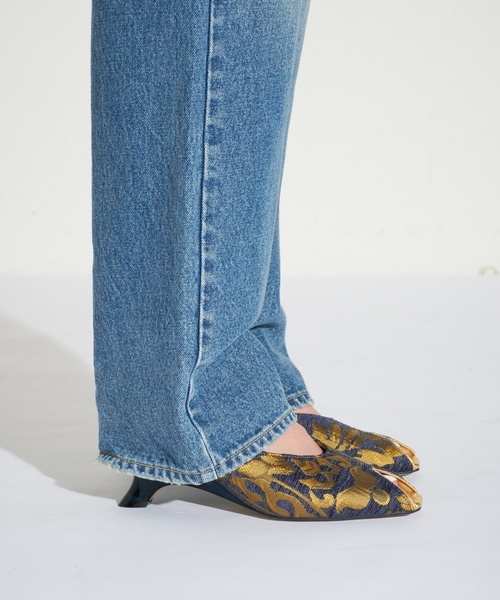 GRISE（グリーズ）の「《追加》GRISE6cmピープトゥストラップミュール（サンダル・レディース・ブラウン/ネイビー/ブラック・SMALL/MEDIUM/LARGE/X-LARGE）」の11枚目の写真