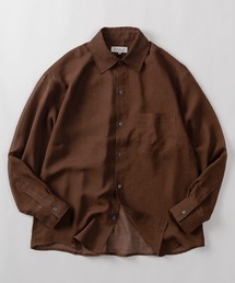 Giorgio Armani 濃茶系　長袖シャツ メンズのシャツ/ブラウス（ブラウン/茶色系・長袖）ファッション