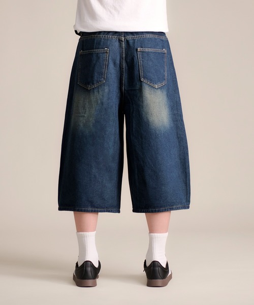 CALIFORNIA OUTFITTERS(カリフォルニア アウトフィッターズ)の「7B7 クロップド丈 デニムハーフパンツ(デニムパンツ・メンズ・ブルー・S/M/L/XL)」の4枚目の写真
