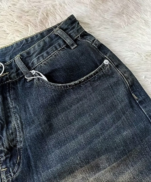 CALIFORNIA OUTFITTERS(カリフォルニア アウトフィッターズ)の「7B7 クロップド丈 デニムハーフパンツ(デニムパンツ・メンズ・ブルー・S/M/L/XL)」の6枚目の写真