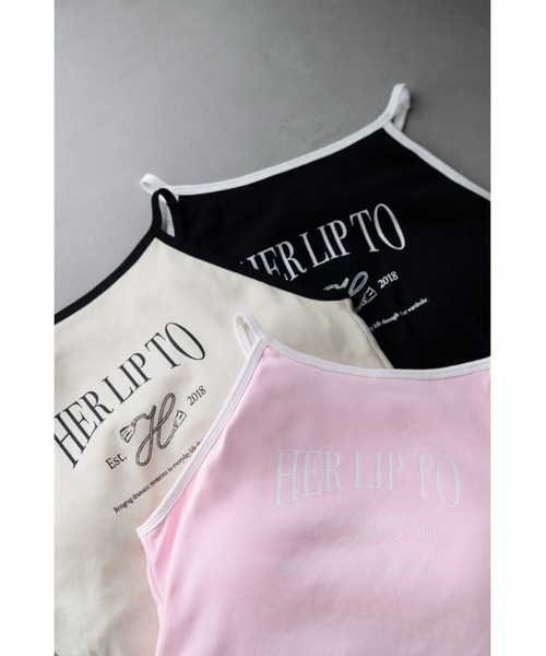 Her lip to ロゴ入りピンクスウェット Her lip to ロゴ入り