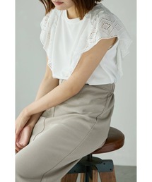 M.deux | ◆フリルレーススリーブカットソー◆(Tシャツ/カットソー)