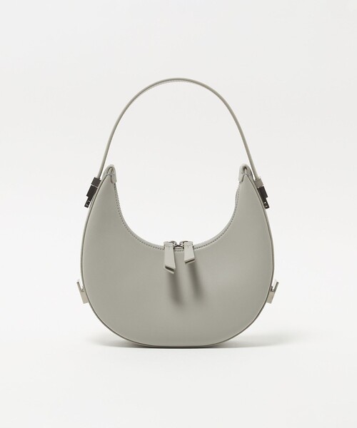 osoi オフホワイト ハーフムーン ミニ ハンドバッグ レザー LOWELL things トートバッグ Alne/ソフトレザーミニ2WAYBAG