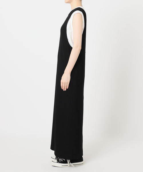 セール】前後2WAY コットンWフェイスジャージージャンパースカート