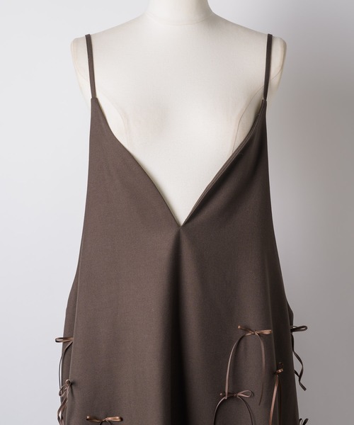 LA BELLE ETUDE（ラベルエチュード）の「many ribbon onepice（ワンピース・レディース・ブラウン/ブラック/アイボリー・0/1）」の15枚目の写真