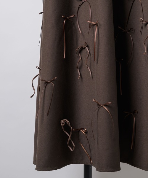 LA BELLE ETUDE（ラベルエチュード）の「many ribbon onepice（ワンピース・レディース・ブラウン/ブラック/アイボリー・0/1）」の20枚目の写真