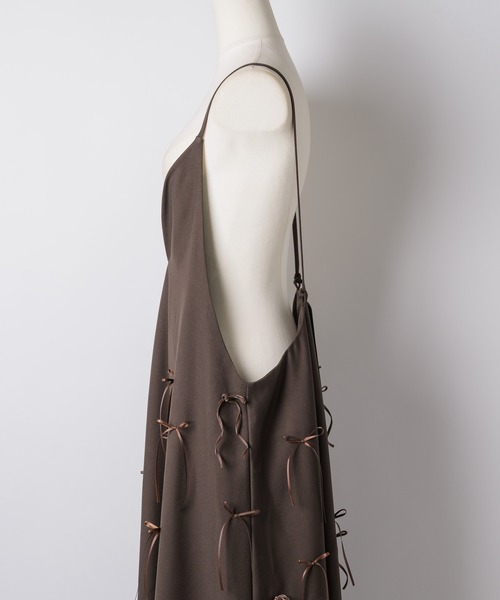 LA BELLE ETUDE（ラベルエチュード）の「many ribbon onepice（ワンピース・レディース・ブラウン/ブラック/アイボリー・0/1）」の16枚目の写真