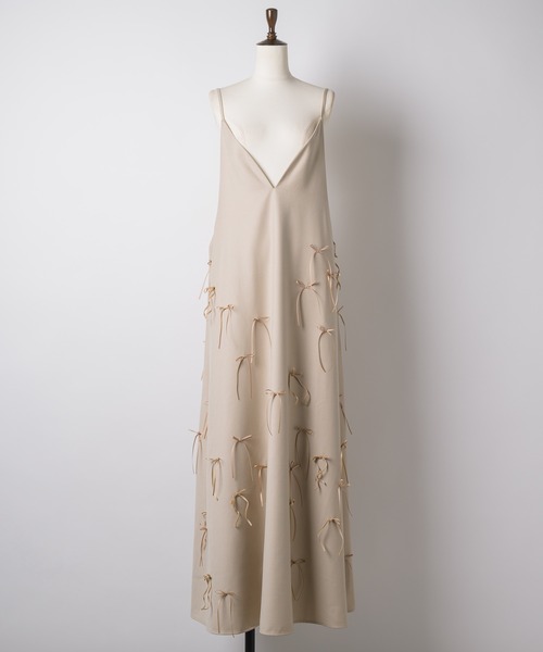 LA BELLE ETUDE（ラベルエチュード）の「many ribbon onepice（ワンピース・レディース・ブラウン/ブラック/アイボリー・0/1）」の10枚目の写真