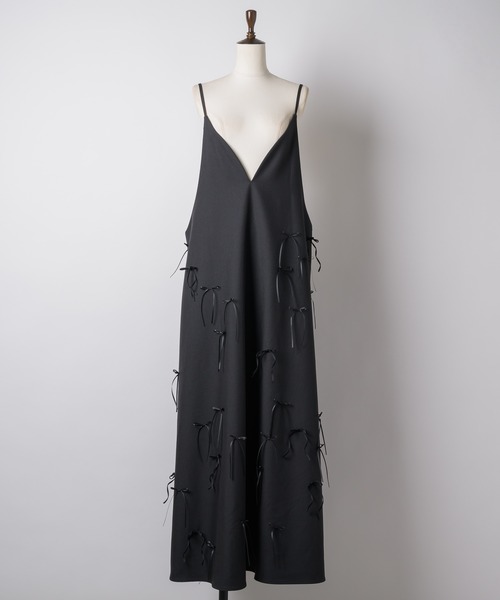 LA BELLE ETUDE（ラベルエチュード）の「many ribbon onepice（ワンピース・レディース・ブラウン/ブラック/アイボリー・0/1）」の11枚目の写真