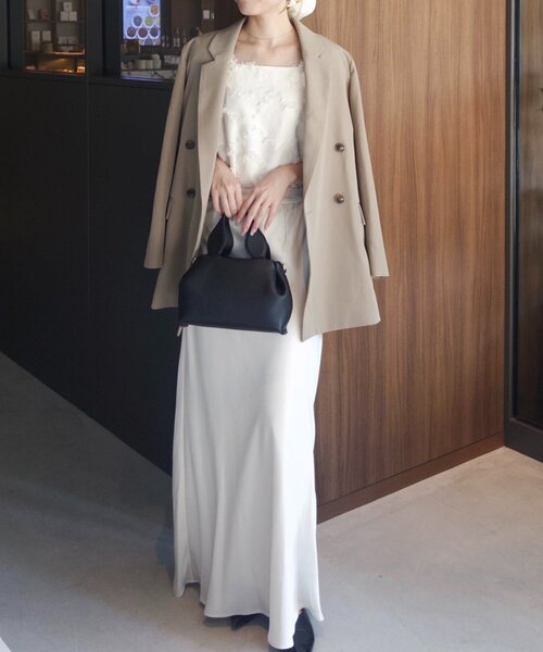 カプリシュレマージュ ジャガードパフショルダートップス セール】ジャガードパフショルダートップス（シャツ/ブラウス