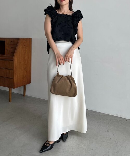 セール】ジャガードパフショルダートップス（シャツ/ブラウス