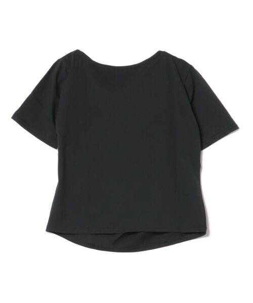 nouvellemoi（ヌーベルモイ）の「2wayショルダードレープTシャツ（Tシャツ/カットソー・レディース・ブラウン/ブラック/オフホワイト/ブルー・M）」の15枚目の写真