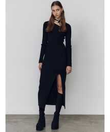 EMODA | チョーカーギャザーフィットニットワンピース(ワンピース)