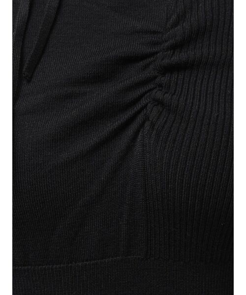 EMODA（エモダ）の「チョーカーギャザーフィットニットワンピース（ワンピース・レディース・グレー/ブラウン/ブラック・FREE）」の11枚目の写真