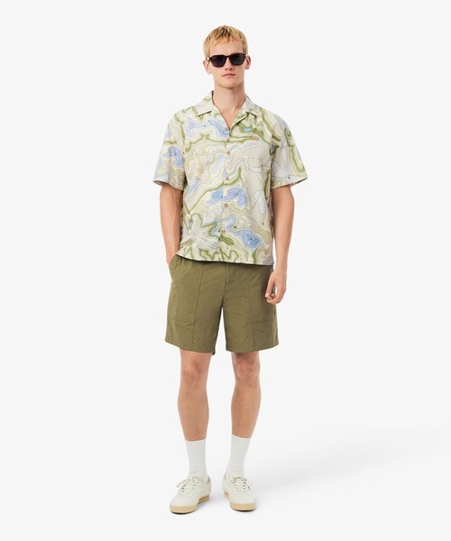 LACOSTE（ラコステ）の「撥水・防風・軽量ファブリック ワークナイロンショーツ / ハーフパンツ（その他パンツ・メンズ・ベージュ/オリーブ・5/3/4/2）」の15枚目の写真