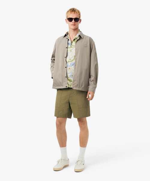 LACOSTE（ラコステ）の「撥水・防風・軽量ファブリック ワークナイロンショーツ / ハーフパンツ（その他パンツ・メンズ・ベージュ/オリーブ・5/3/4/2）」の20枚目の写真