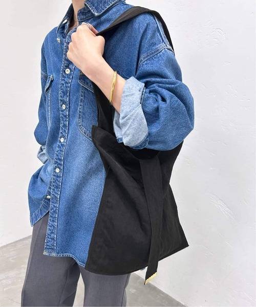 ITTI（イッチ）の「《追加3》ITTI/イッチ SLOBE別注 TOTE M（トートバッグ・レディース・ブラック/ブラウン・FREE）」の4枚目の写真