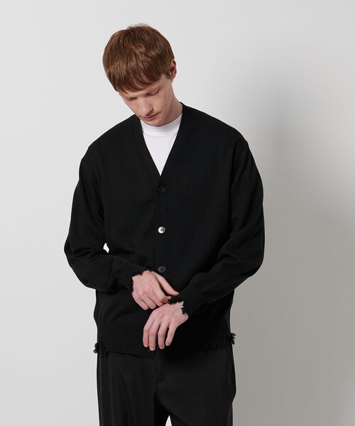 LOEFF（ロエフ）の「＜LOEFF＞ダメージ Vネック カーディガン UNISEX