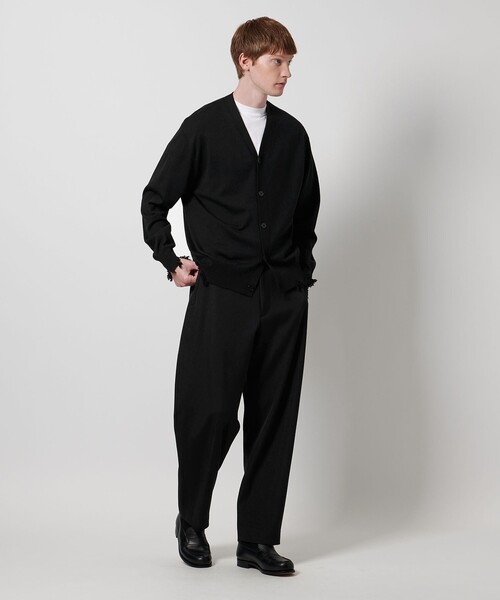 LOEFF（ロエフ）の「＜LOEFF＞ダメージ Vネック カーディガン UNISEX（カーディガン/ボレロ・レディース・グレー系/ブラック・1/2/0）」の15枚目の写真