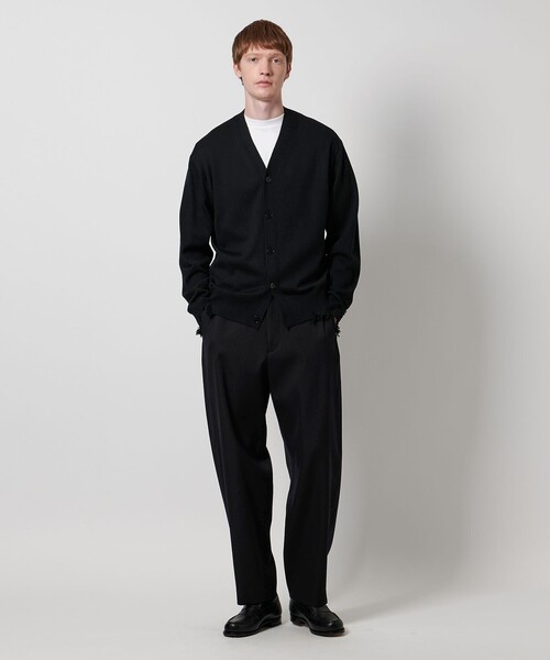 LOEFF（ロエフ）の「＜LOEFF＞ダメージ Vネック カーディガン UNISEX（カーディガン/ボレロ・レディース・グレー系/ブラック・1/2/0）」の16枚目の写真