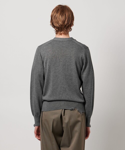 LOEFF＞ダメージ Vネック カーディガン UNISEX（カーディガン