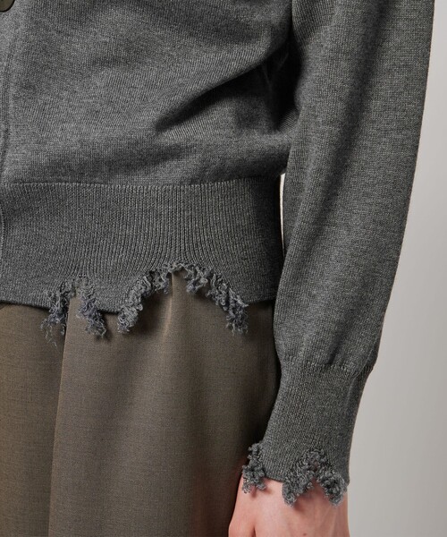 【25AW】LOEFF カーディガン ダメージ加工 25AW】LOEFF カーディガン ダメージ加工