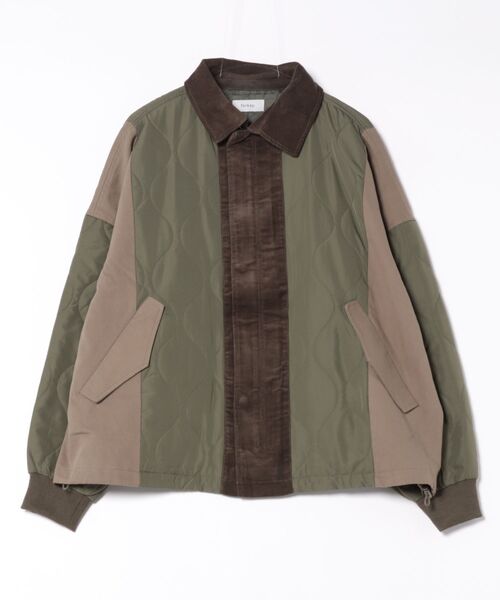 forksy.】異素材切り替えキルティングショートコート forksy.│MONO