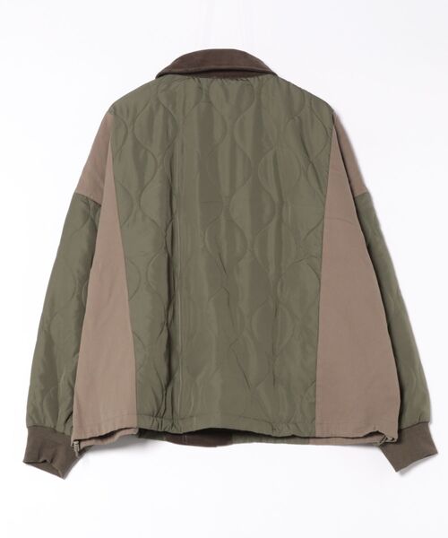 forksy.】異素材切り替えキルティングショートコート forksy.│MONO