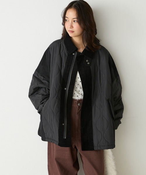 新品未使用★異素材 キルティングジャケット 定価23,000円 ヤマダヤ 97325438b_b_65_500.jpg