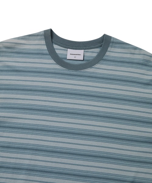 thisisneverthat（ディスイズネバーザット）の「Striped Tee（Tシャツ/カットソー・メンズ・ブルー/ブラウン/レッドパープル・XL/L/M/S）」の6枚目の写真