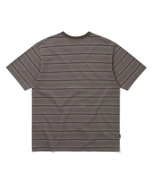 thisisneverthat（ディスイズネバーザット）の「Striped Tee（Tシャツ/カットソー・メンズ・ブルー/ブラウン/レッドパープル・XL/L/M/S）」の5枚目の写真