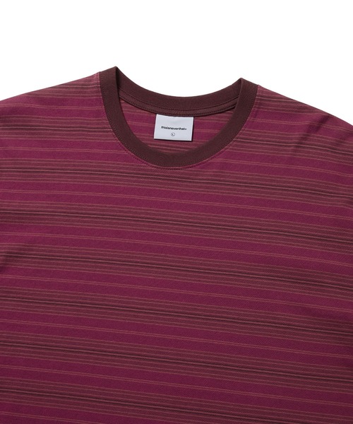 thisisneverthat（ディスイズネバーザット）の「Striped Tee（Tシャツ/カットソー・メンズ・ブルー/ブラウン/レッドパープル・XL/L/M/S）」の9枚目の写真
