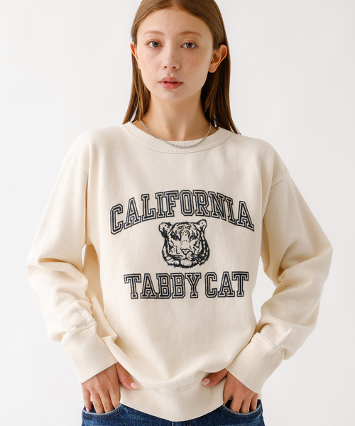 MIXTA（ミクスタ）の「【MIXTA/ミクスタ】ロゴスウェット/スウェット/ギフト/加工/ヴィンテージ感【WEB限定】（スウェット・レディース・サックスブルー/スミクロ/ネイビー/グレー/オフホワイト・M）」の2枚目の写真