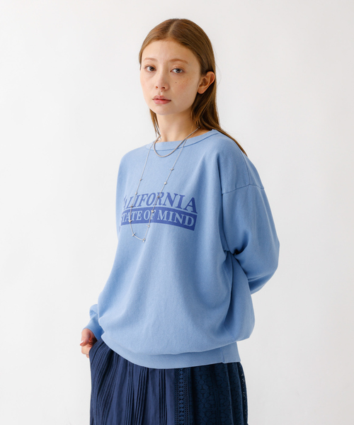 MIXTA（ミクスタ）の「【MIXTA/ミクスタ】ロゴスウェット/スウェット/ギフト/加工/ヴィンテージ感【WEB限定】（スウェット・レディース・サックスブルー/スミクロ/ネイビー/グレー/オフホワイト・M）」の7枚目の写真