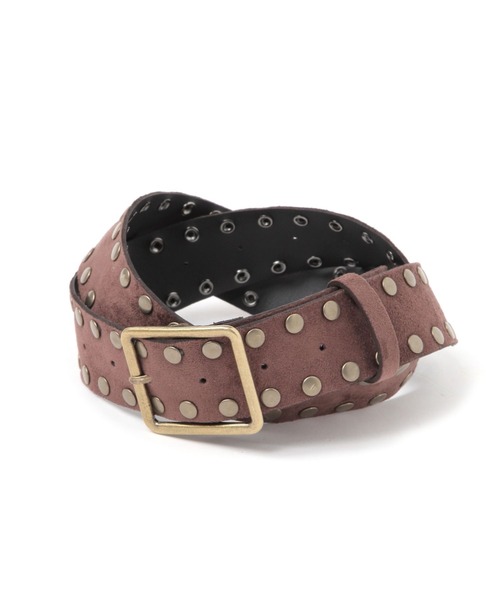 3.3 Field Trip (3.3フィールドトリップ)の「3.3 Field Trip/スタッドベルト(ベルト・レディース・ブラウン/ブラック・FREE)」の2枚目の写真