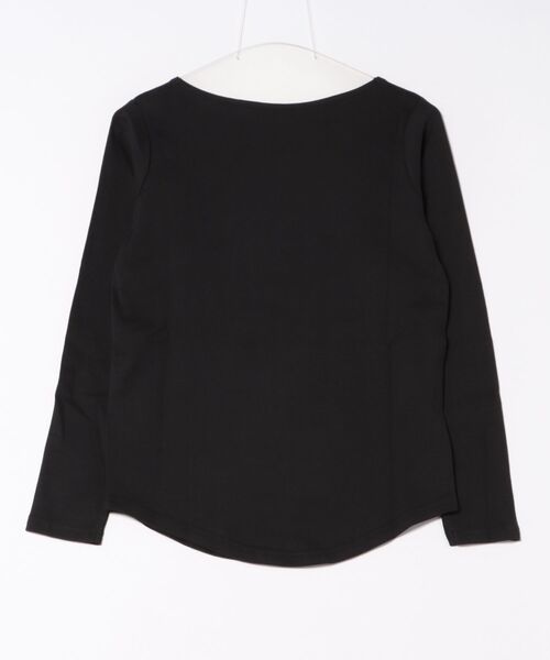 Rashik(ラシク)の「コットンフライスボートネックトップス(Tシャツ/カットソー・レディース・ホワイト/ライトグレー/ベージュ/チャコール/ブラック・FREE)」の20枚目の写真