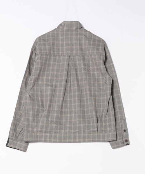 COMME CA ISM（コムサイズム）の「播州織　コットンツイルチェックブルゾン（ブルゾン・メンズ・ブラック×ベージュ・MEDIUM/LARGE）」の2枚目の写真