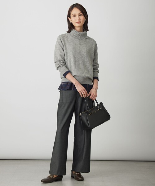 J.PRESS(ジェイプレス)の「サイロチェック ストライプ ブラウス(シャツ/ブラウス・レディース・ブルー系1/ブラウン系3/ネイビー系3・T15/T13)」の19枚目の写真