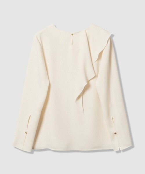 セール】【LOULOU WILLOUGHBY】ラッフルスカーフブラウス（シャツ